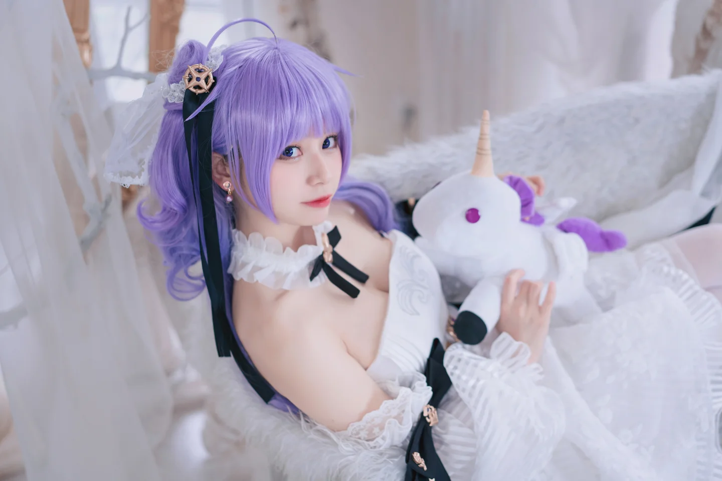 猫大人 - 碧蓝航线 独角兽 花嫁 [23P-273MB] tg@simisebaisi 【丝足阁】005.webp